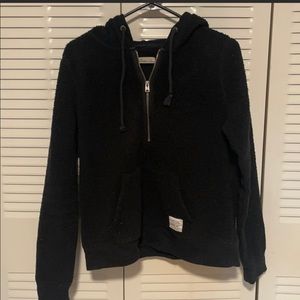 Sherpa hollister L black hoodie